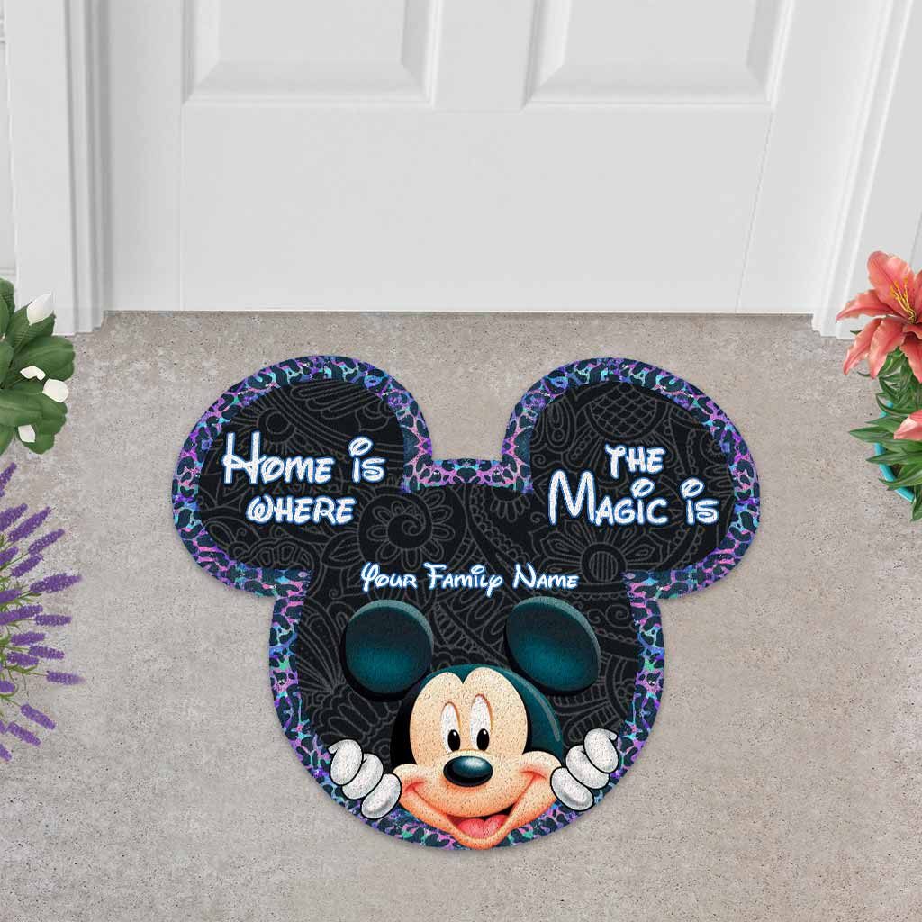 Personalized Mickey Mouse Shaped Doormat for Home Decor Shaped Doormat GradoCreations