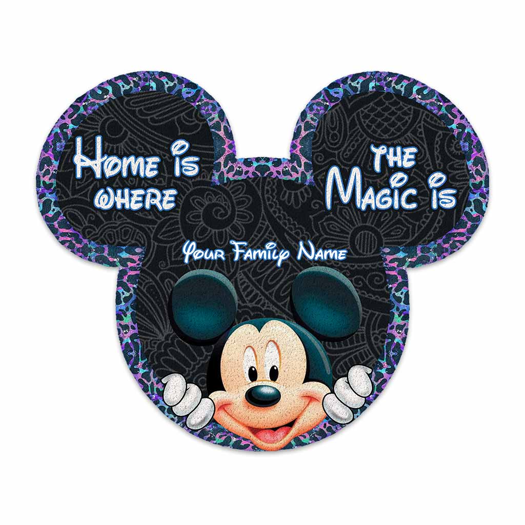 Personalized Mickey Mouse Shaped Doormat for Home Decor Shaped Doormat GradoCreations