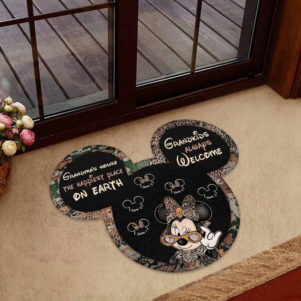 Personalized Grandma Shaped Doormat for Mother's Day Gift Shaped Doormat GradoCreations