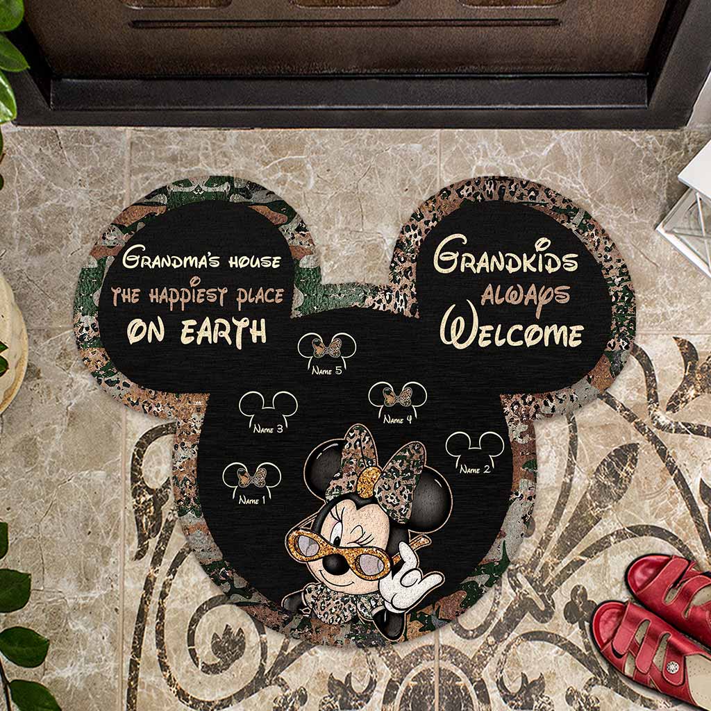 Personalized Grandma Shaped Doormat for Mother's Day Gift Shaped Doormat GradoCreations