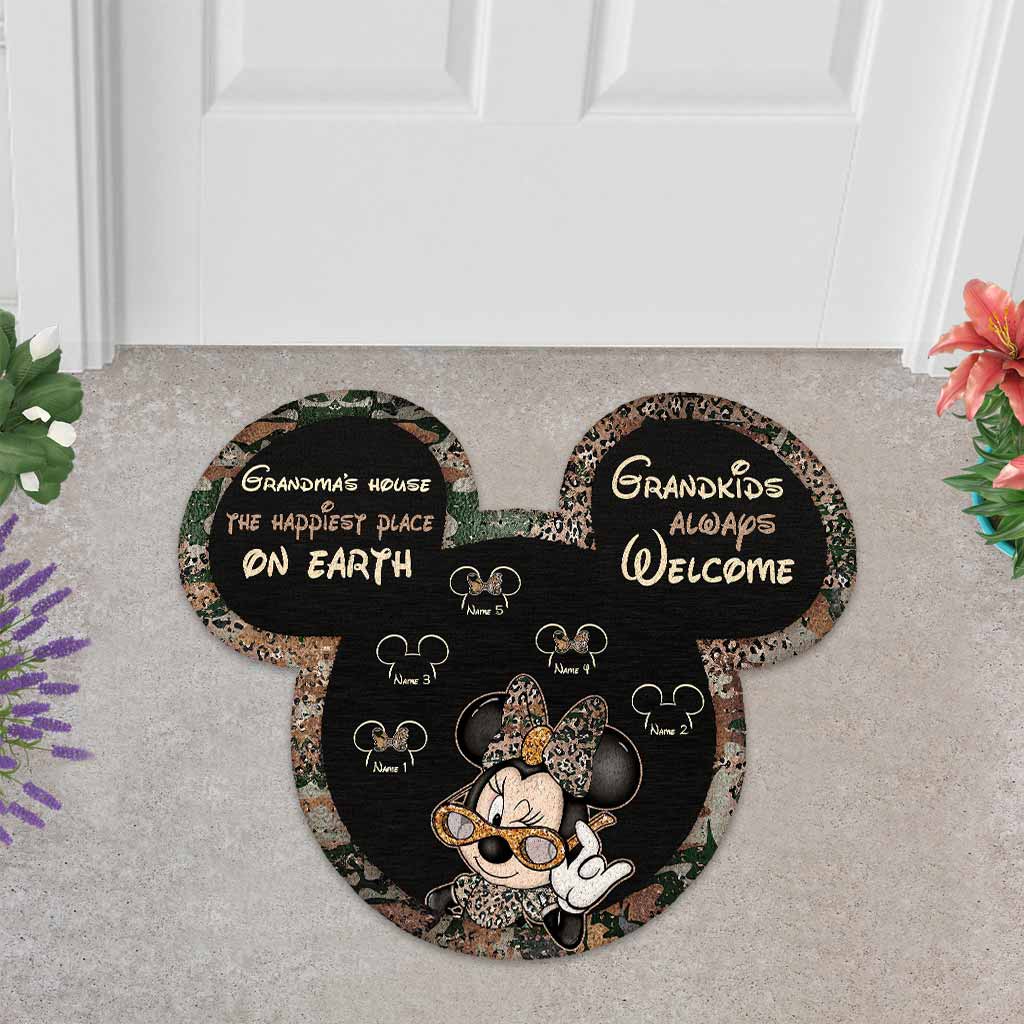Personalized Grandma Shaped Doormat for Mother's Day Gift Shaped Doormat GradoCreations