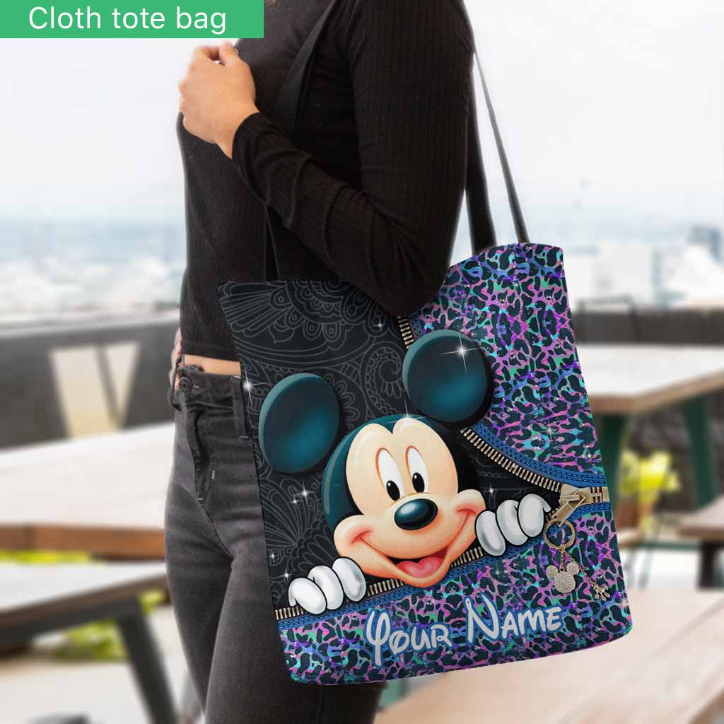 Personalized Mickey Mouse Tote Bag Custom Name Gift for Kids Tote Bag GradoCreations