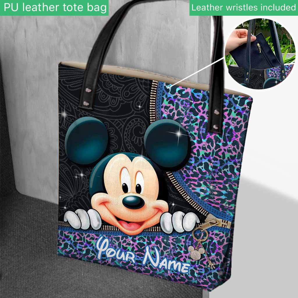 Personalized Mickey Mouse Tote Bag Custom Name Gift for Kids Tote Bag GradoCreations