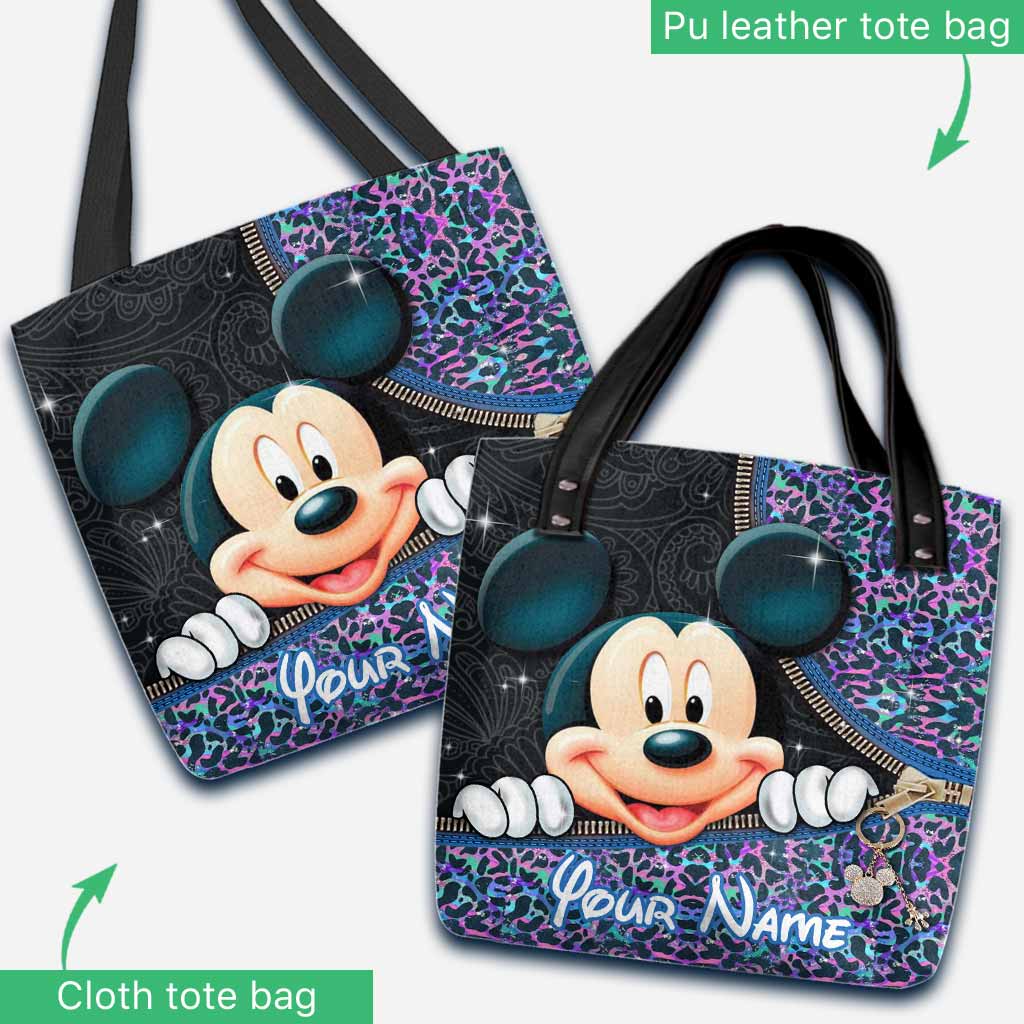 Personalized Mickey Mouse Tote Bag Custom Name Gift for Kids Tote Bag GradoCreations