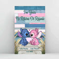 Personalized Ohana Poster Custom Name Gift for Couple Canvas and Poster GradoCreations
