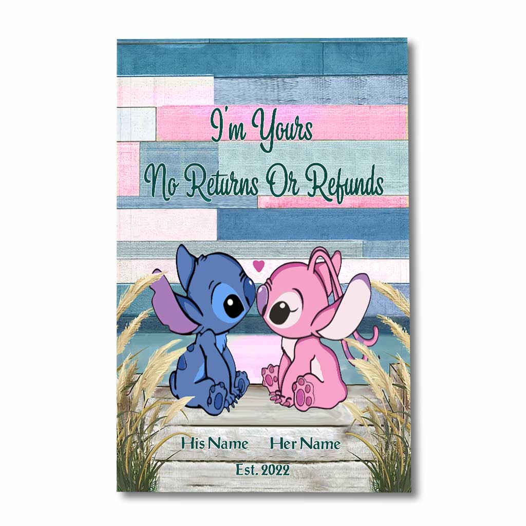 Personalized Ohana Poster Custom Name Gift for Couple Canvas and Poster GradoCreations