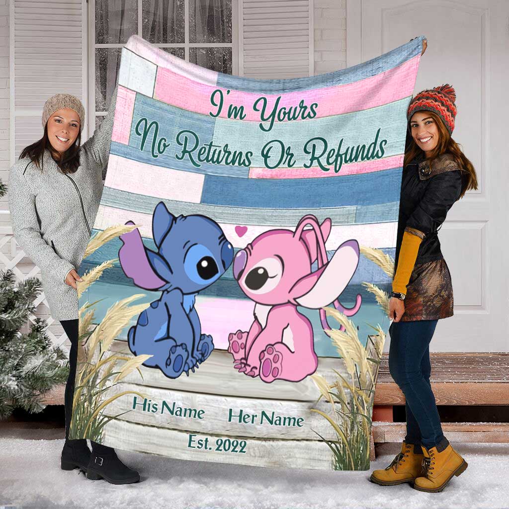 Personalized Ohana Blanket Custom Name Gift for Couples Blanket GradoCreations