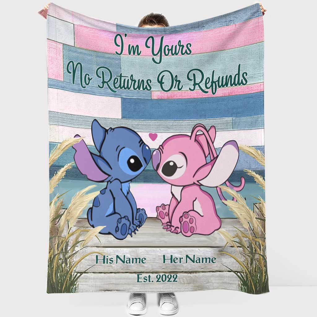 Personalized Ohana Blanket Custom Name Gift for Couples Blanket GradoCreations