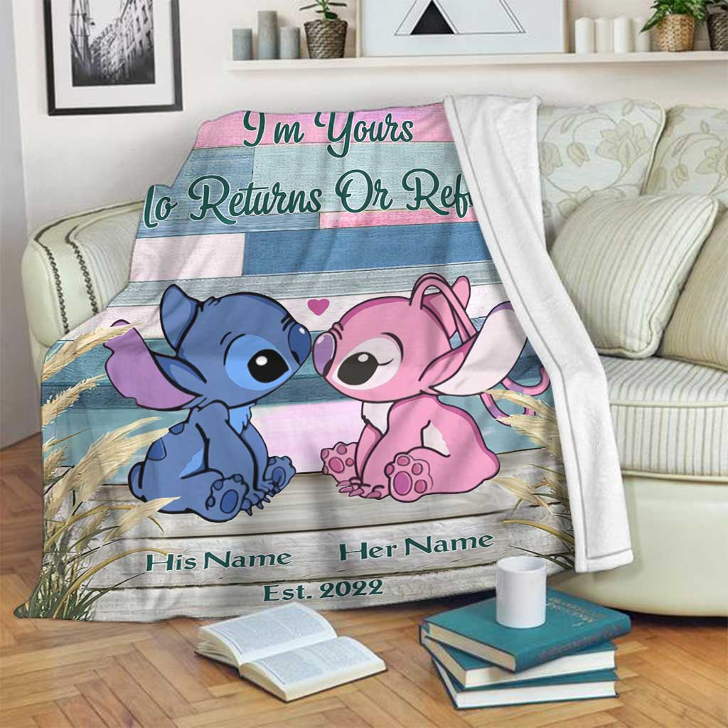 Personalized Ohana Blanket Custom Name Gift for Couples Blanket GradoCreations