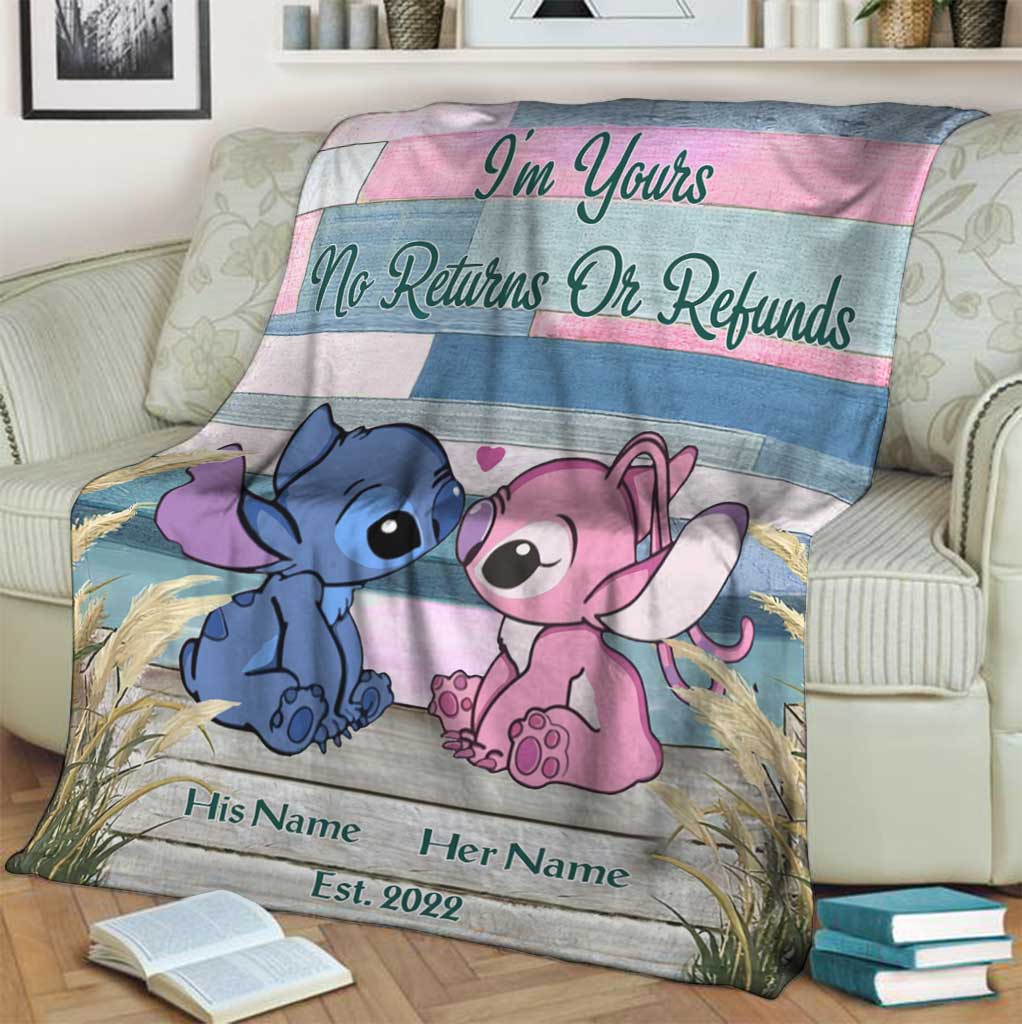 Personalized Ohana Blanket Custom Name Gift for Couples Blanket GradoCreations
