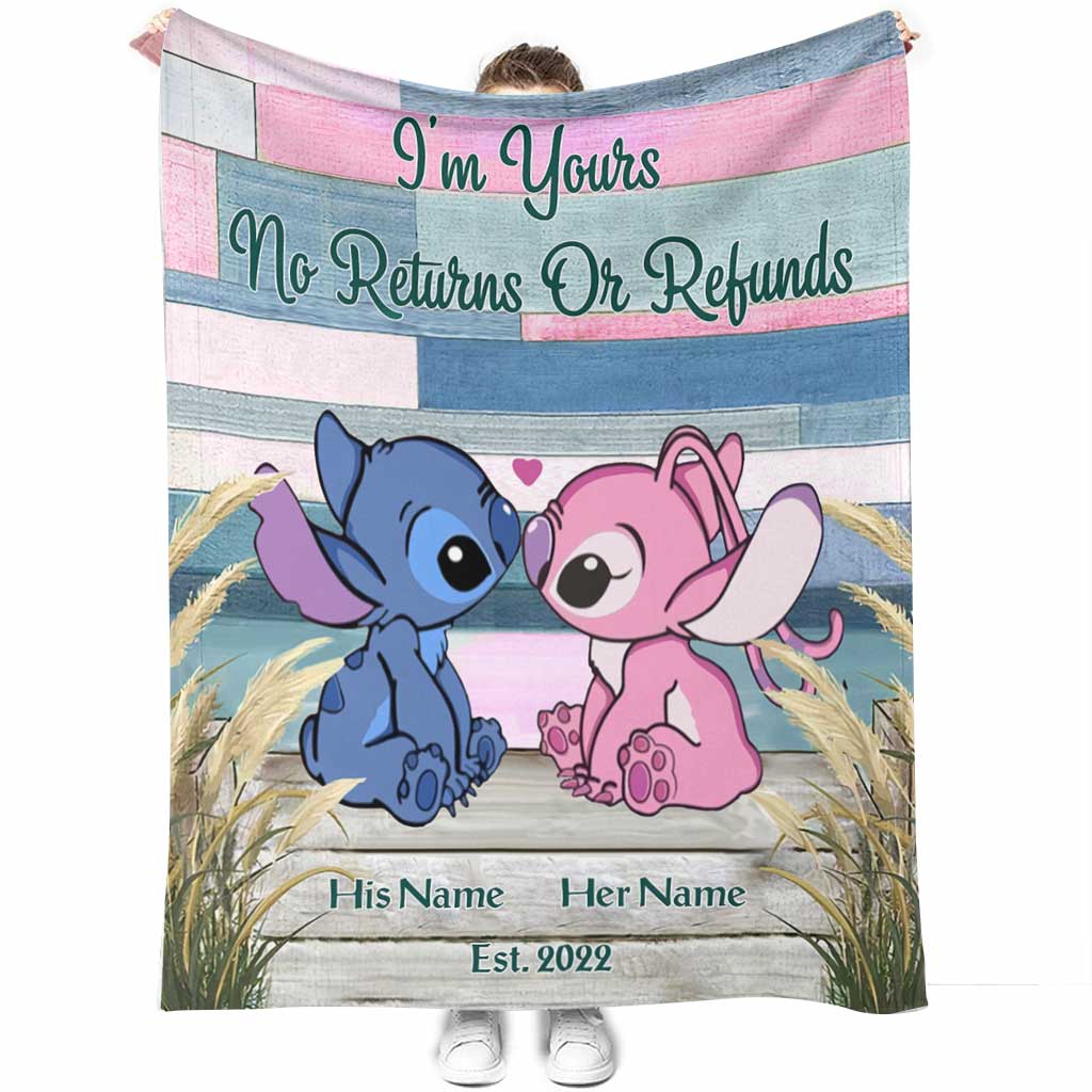 Personalized Ohana Blanket Custom Name Gift for Couples Blanket GradoCreations