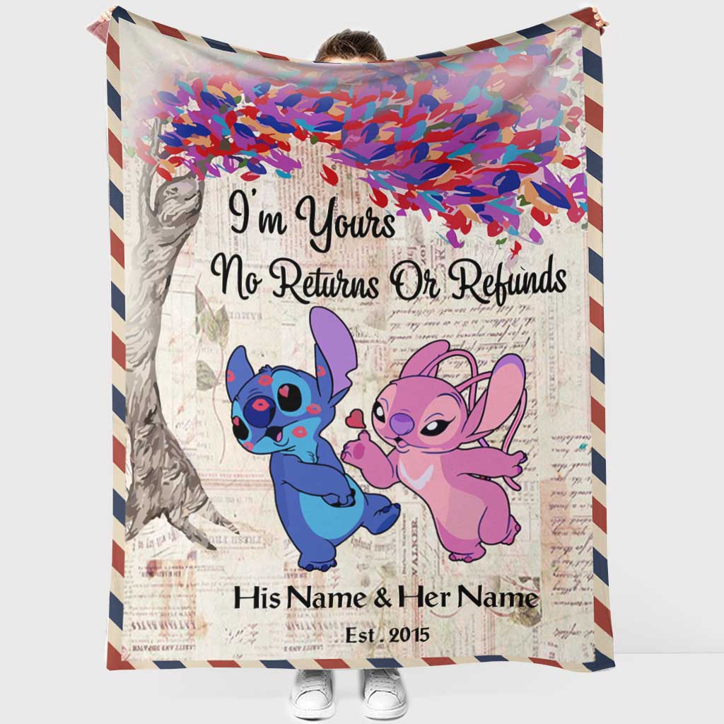 Personalized Ohana Blanket Custom Name Gift for Couples Blanket GradoCreations