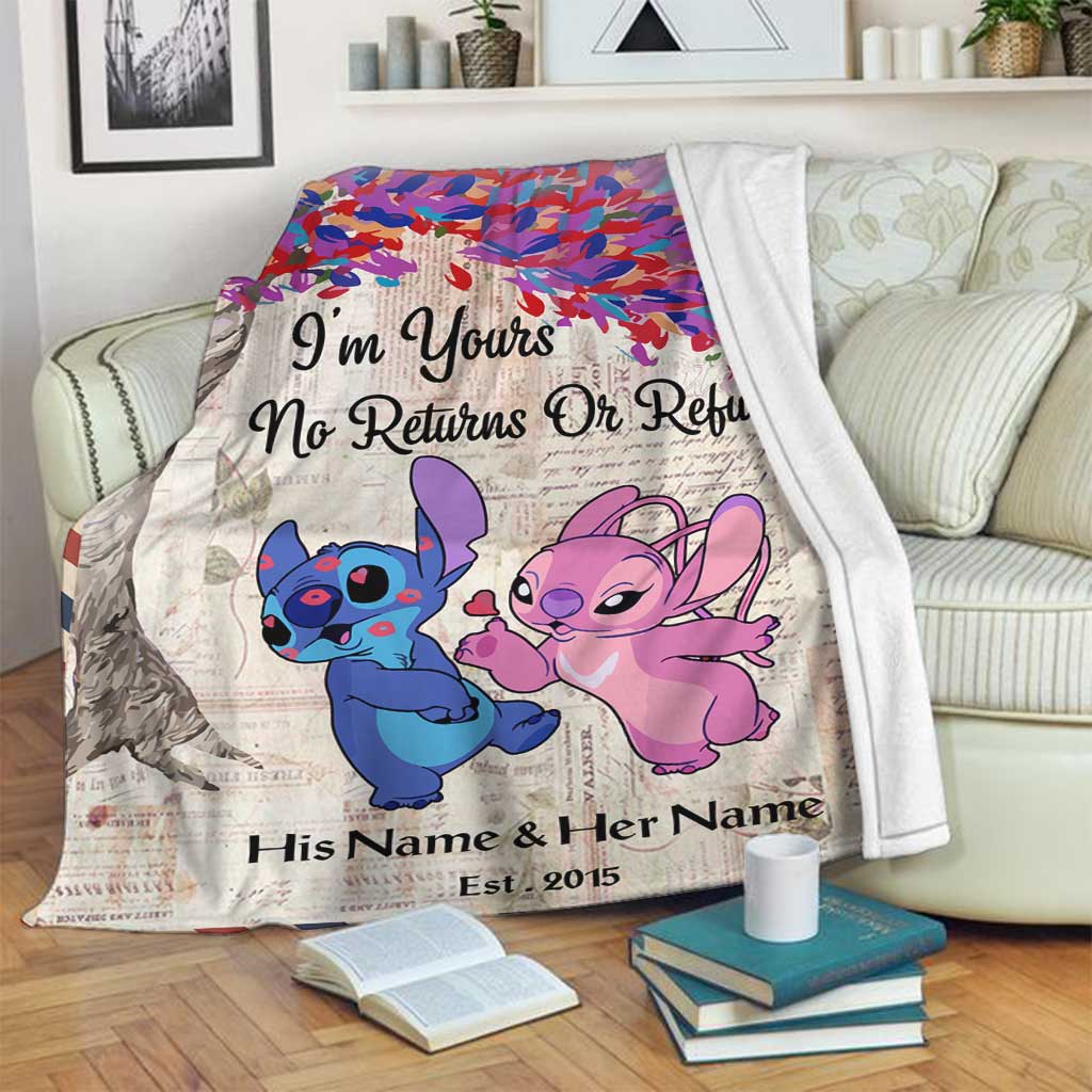 Personalized Ohana Blanket Custom Name Gift for Couples Blanket GradoCreations