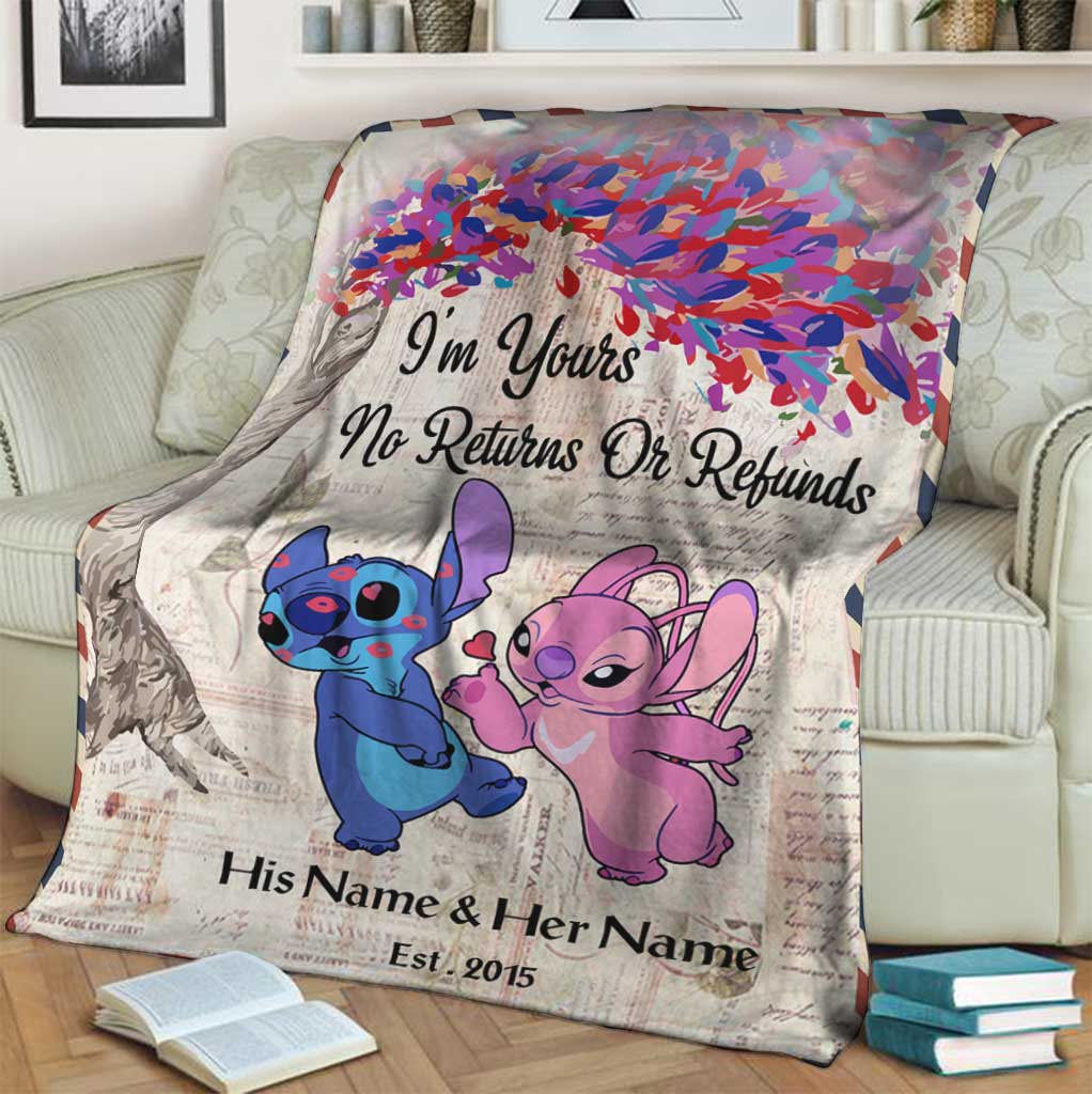 Personalized Ohana Blanket Custom Name Gift for Couples Blanket GradoCreations