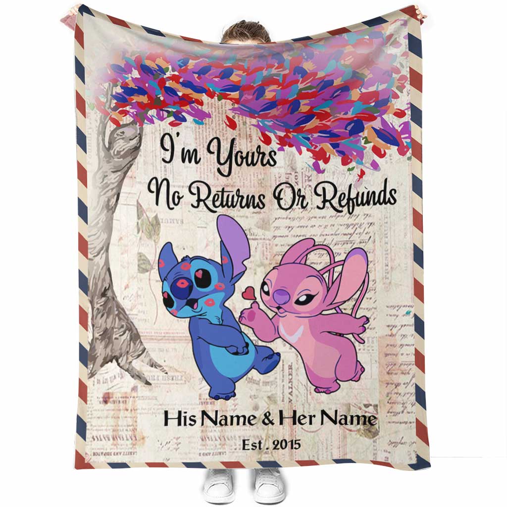 Personalized Ohana Blanket Custom Name Gift for Couples Blanket GradoCreations