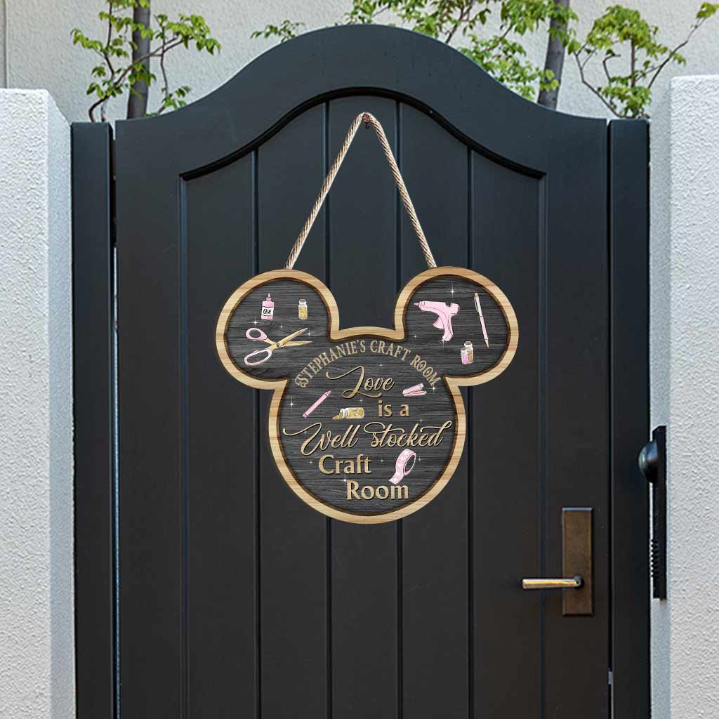 Personalized Craft Room Sign Custom Name Wood Decor Gift Wood Sign GradoCreations