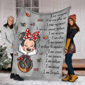 Personalized Inspirational Blanket for Daughter - Cozy Microfleece Gift Blanket GradoCreations