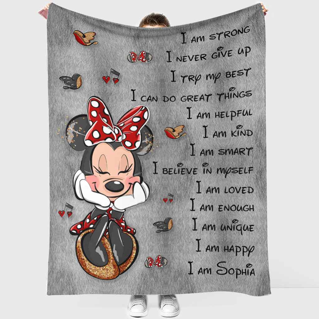 Personalized Inspirational Blanket for Daughter - Cozy Microfleece Gift Blanket GradoCreations