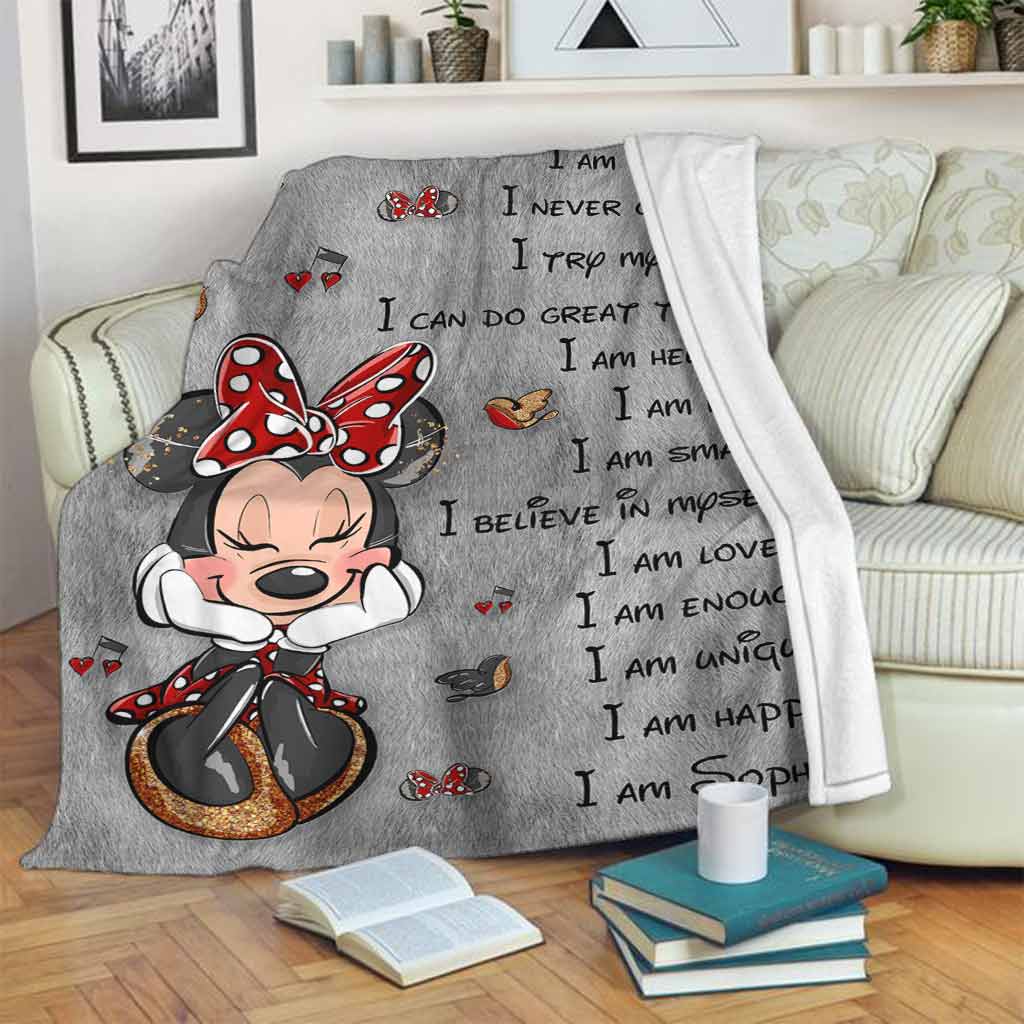 Personalized Inspirational Blanket for Daughter - Cozy Microfleece Gift Blanket GradoCreations