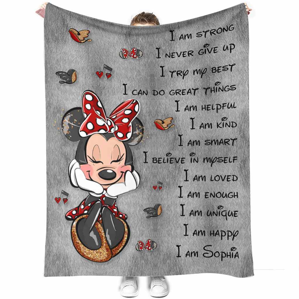Personalized Inspirational Blanket for Daughter - Cozy Microfleece Gift Blanket GradoCreations