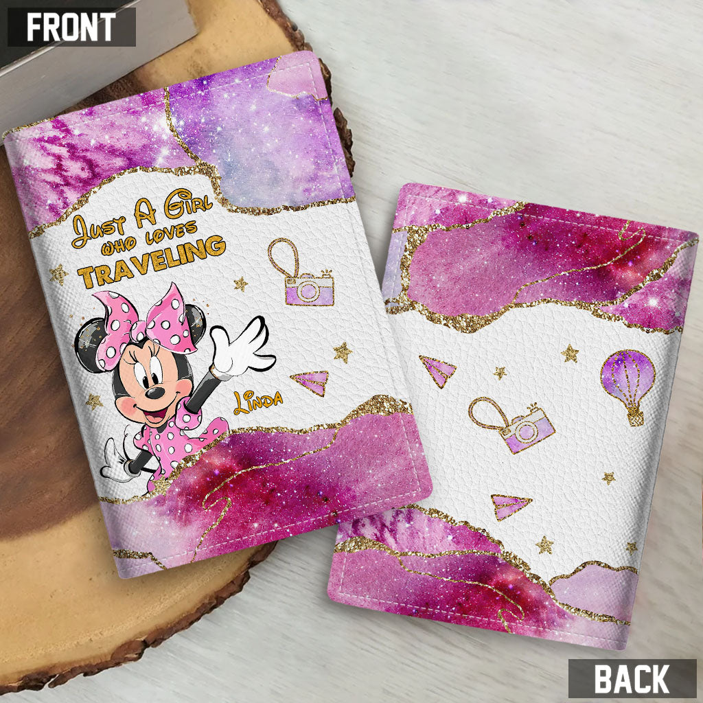 Personalized Mouse Passport Holder with Custom Name Gift for Travel Enthusiast Passport Holder GradoCreations