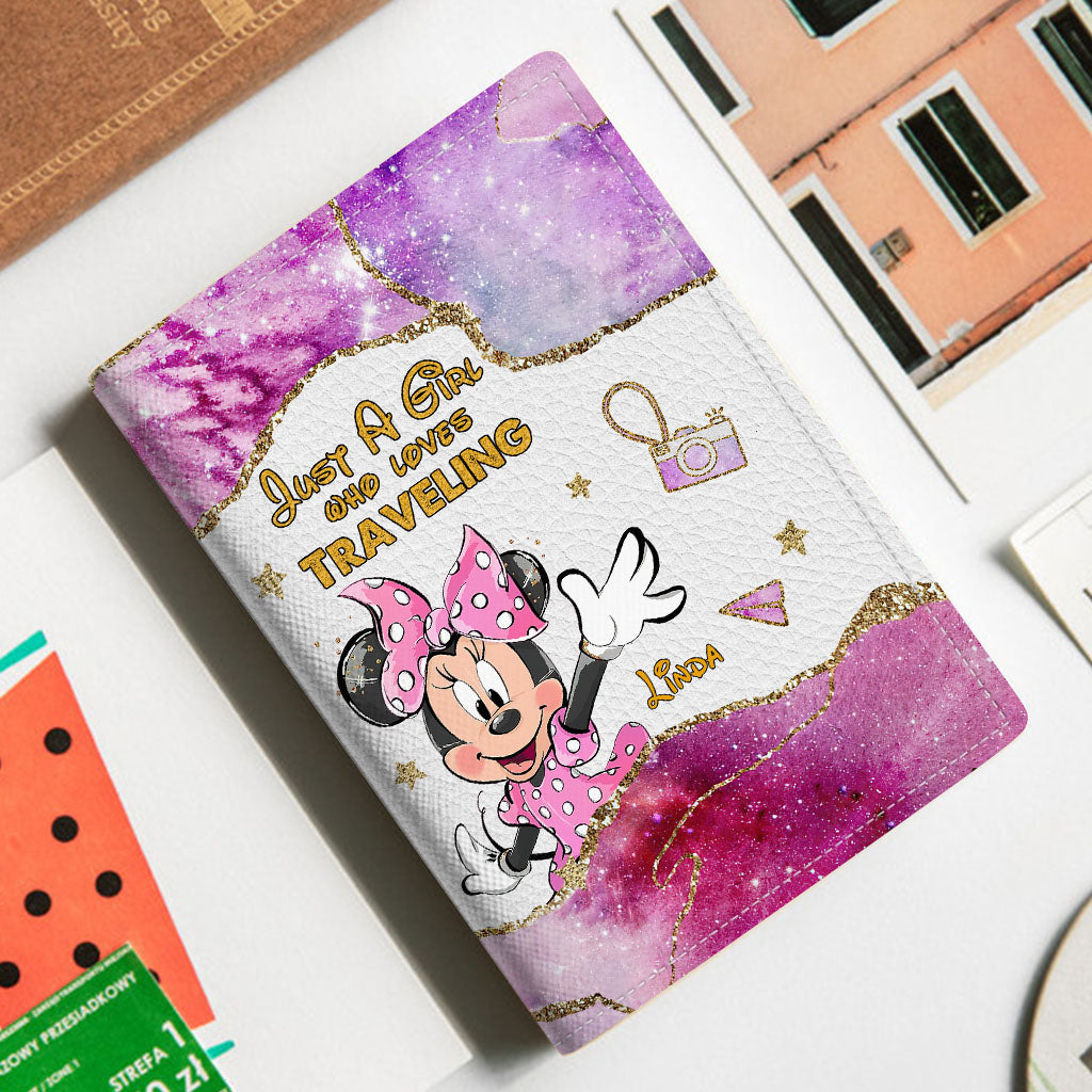Personalized Mouse Passport Holder with Custom Name Gift for Travel Enthusiast Passport Holder GradoCreations