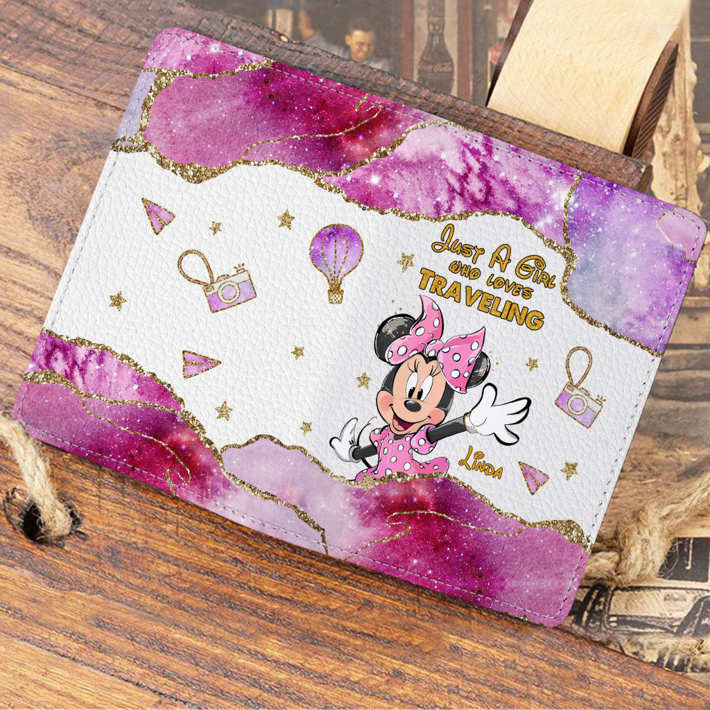 Personalized Mouse Passport Holder with Custom Name Gift for Travel Enthusiast Passport Holder GradoCreations
