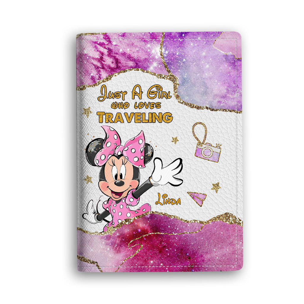 Personalized Mouse Passport Holder with Custom Name Gift for Travel Enthusiast Passport Holder GradoCreations