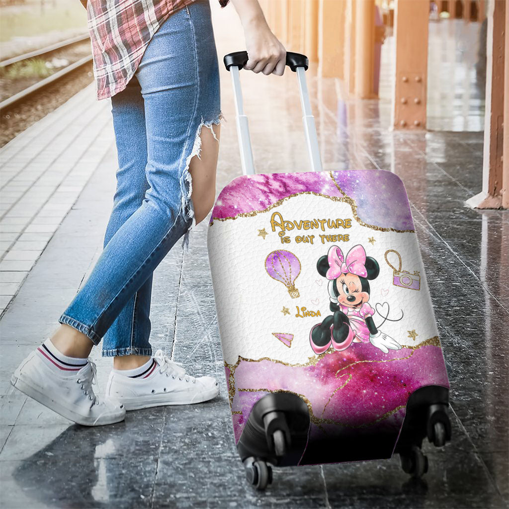Personalized Mouse Luggage Cover for Kids - Adventure Is Out There Luggage Cover GradoCreations