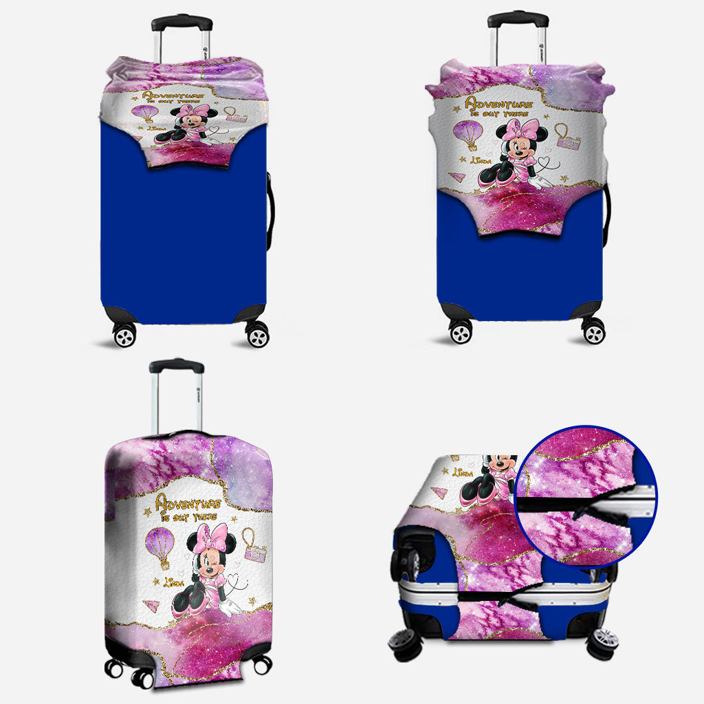 Personalized Mouse Luggage Cover for Kids - Adventure Is Out There Luggage Cover GradoCreations
