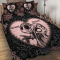 Personalized Nightmare Quilt Set with Custom Names for Couples Quilt Set GradoCreations