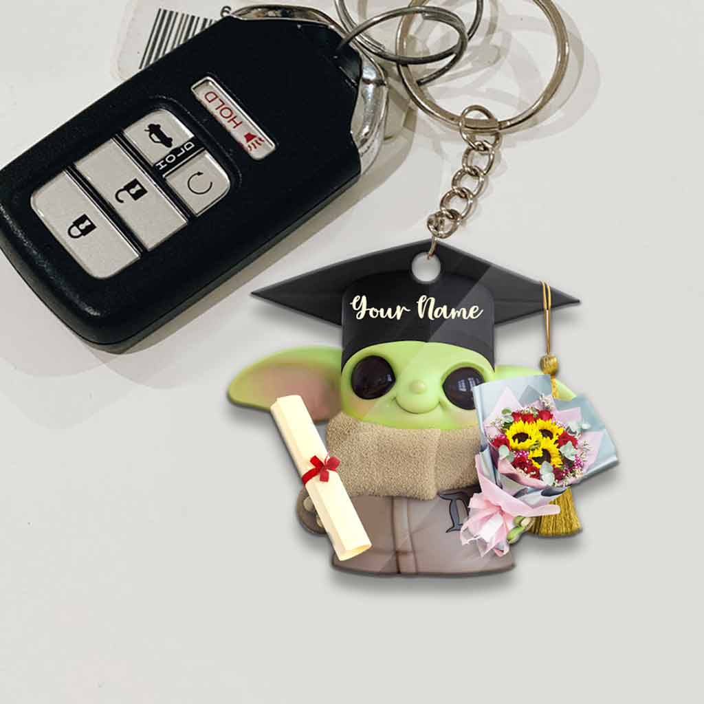 Personalized Graduation Keychain Custom Name Gift for Grad Keychain GradoCreations