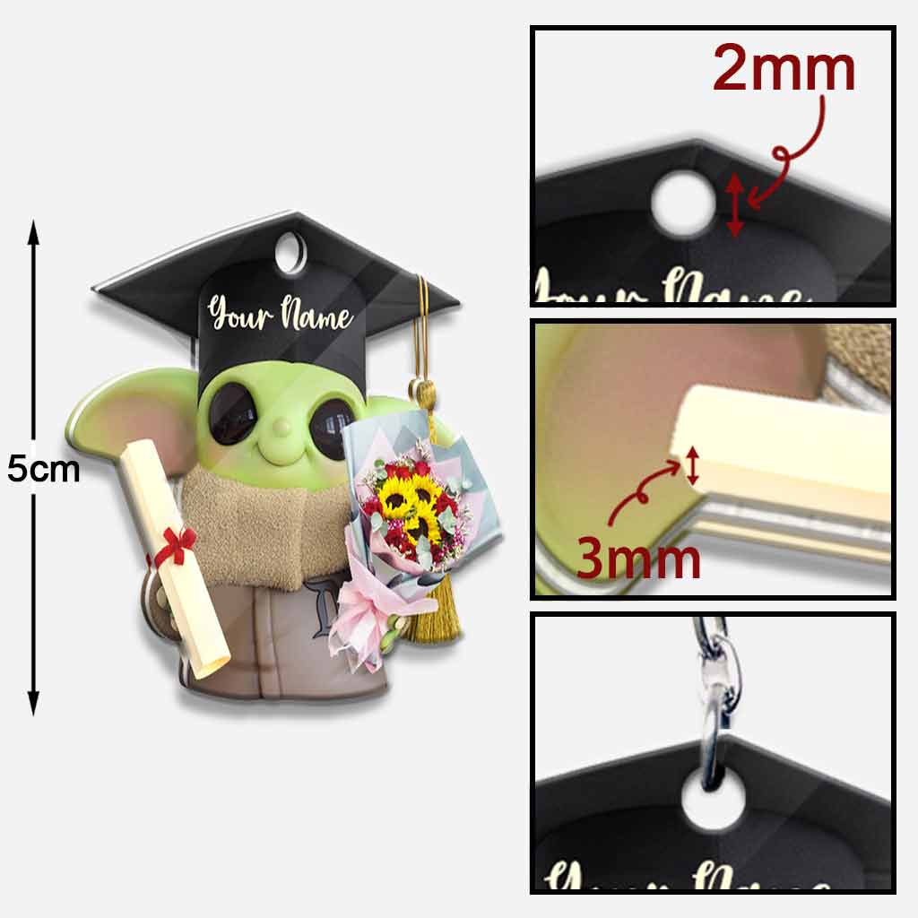 Personalized Graduation Keychain Custom Name Gift for Grad Keychain GradoCreations