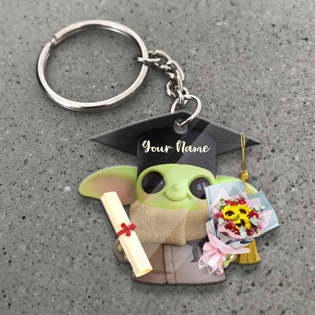 Personalized Graduation Keychain Custom Name Gift for Grad Keychain GradoCreations