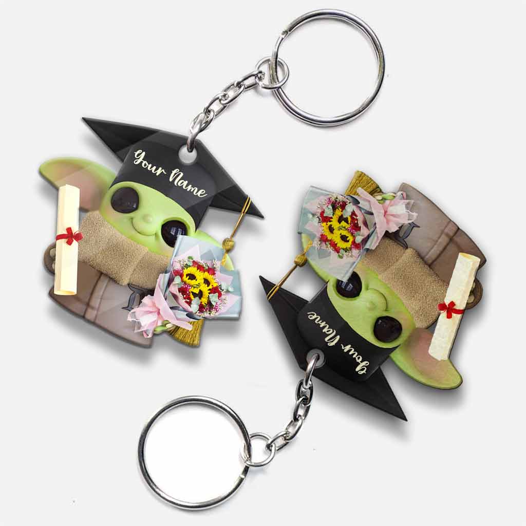Personalized Graduation Keychain Custom Name Gift for Grad Keychain GradoCreations