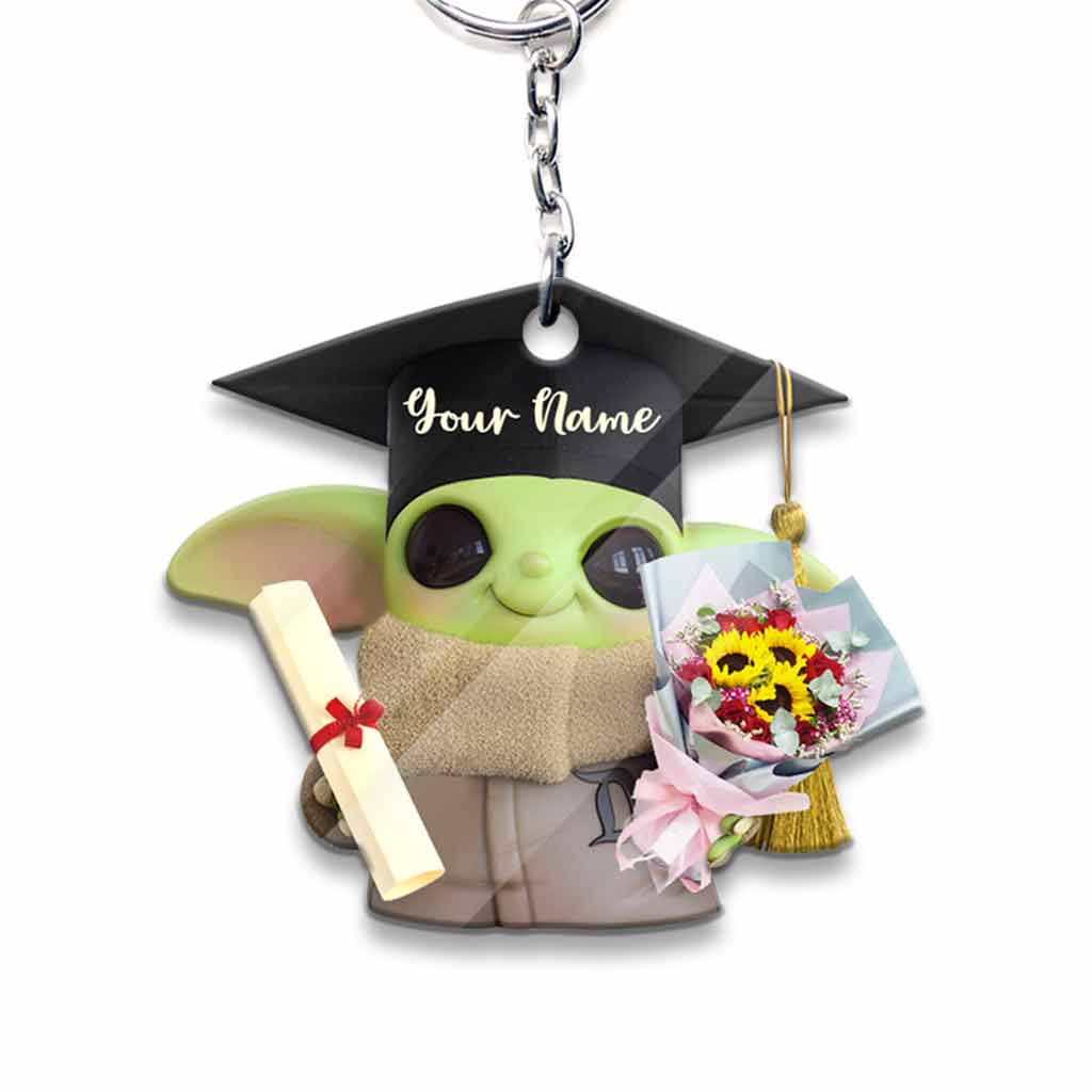 Personalized Graduation Keychain Custom Name Gift for Grad Keychain GradoCreations