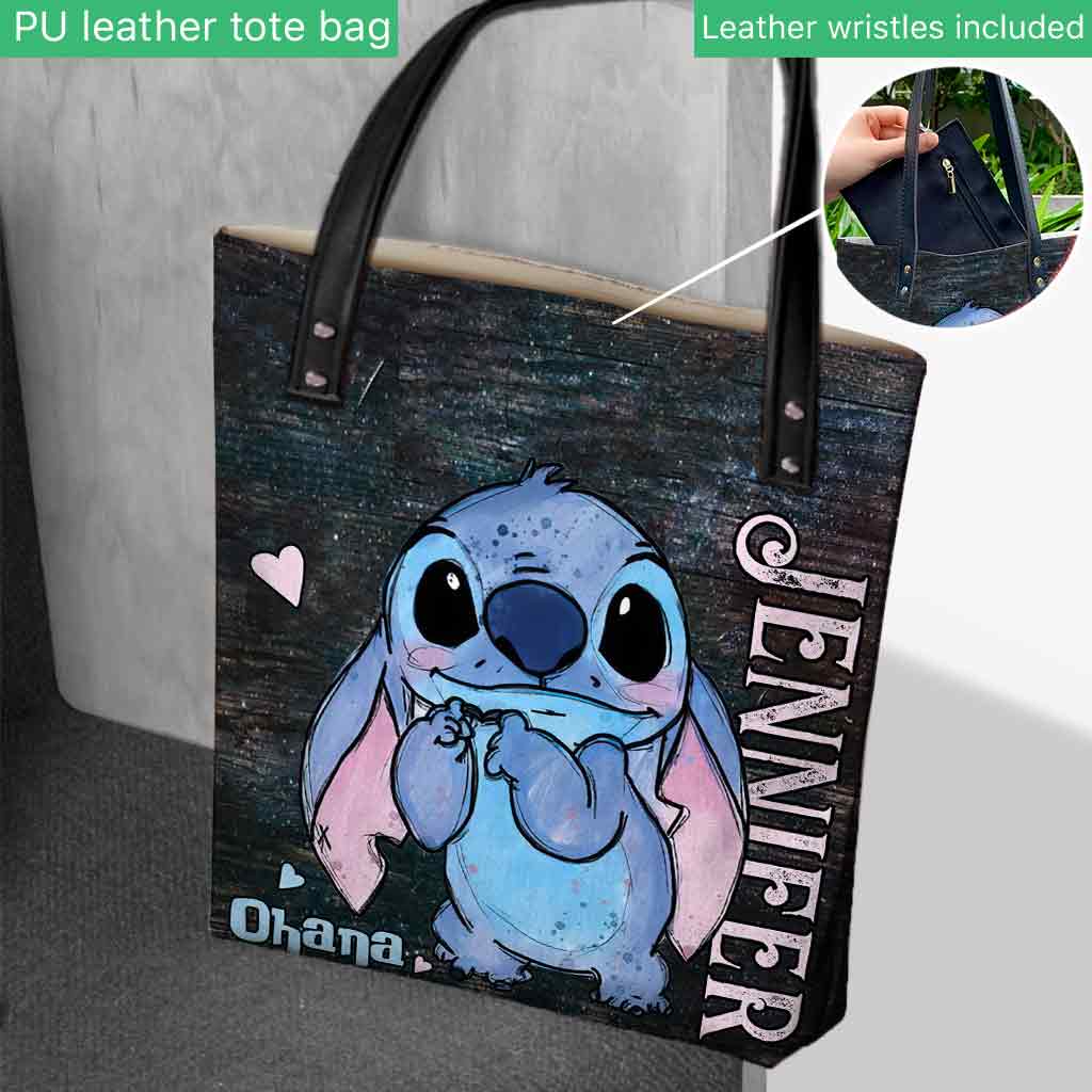 Personalized Ohana Tote Bag Custom Name Gift for Mom Tote Bag GradoCreations