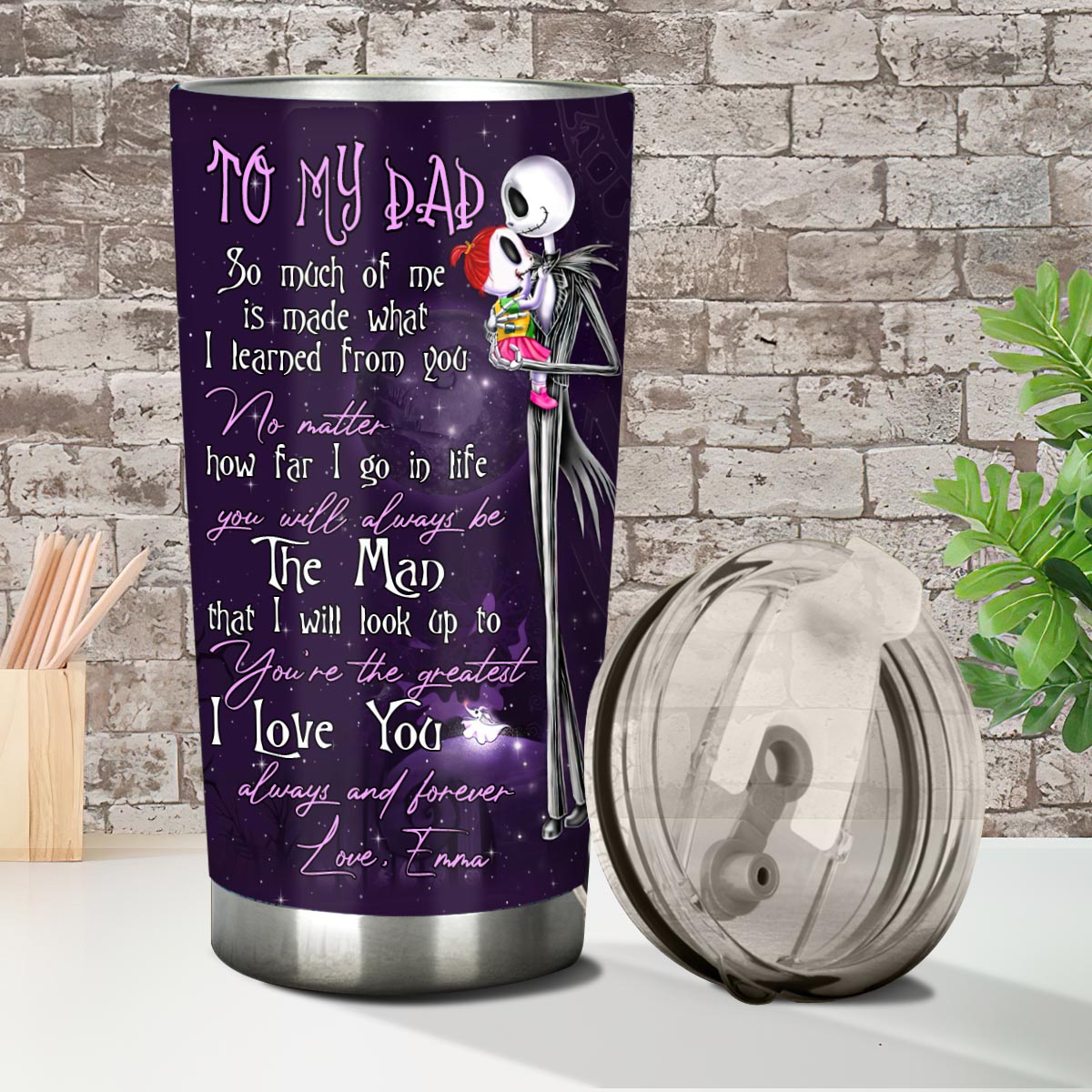 Personalized Nightmare Tumbler for Dad | Unique Gift Idea Tumbler GradoCreations