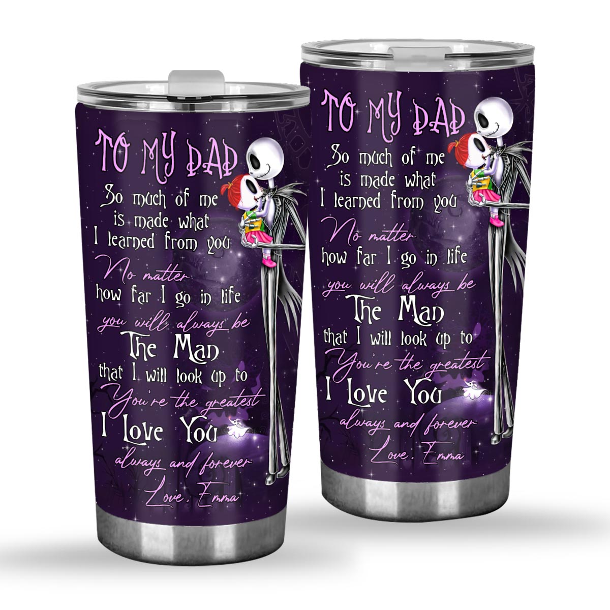 Personalized Nightmare Tumbler for Dad | Unique Gift Idea Tumbler GradoCreations