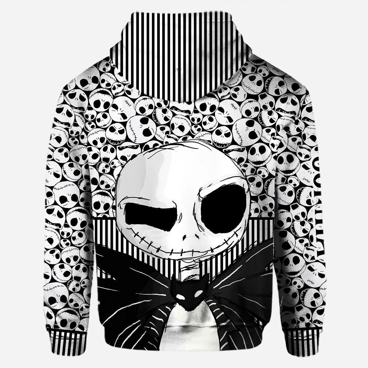 Personalized Skull Print Hoodie and Leggings Set for Her - Custom Name Gift Hoodie & Leggings GradoCreations