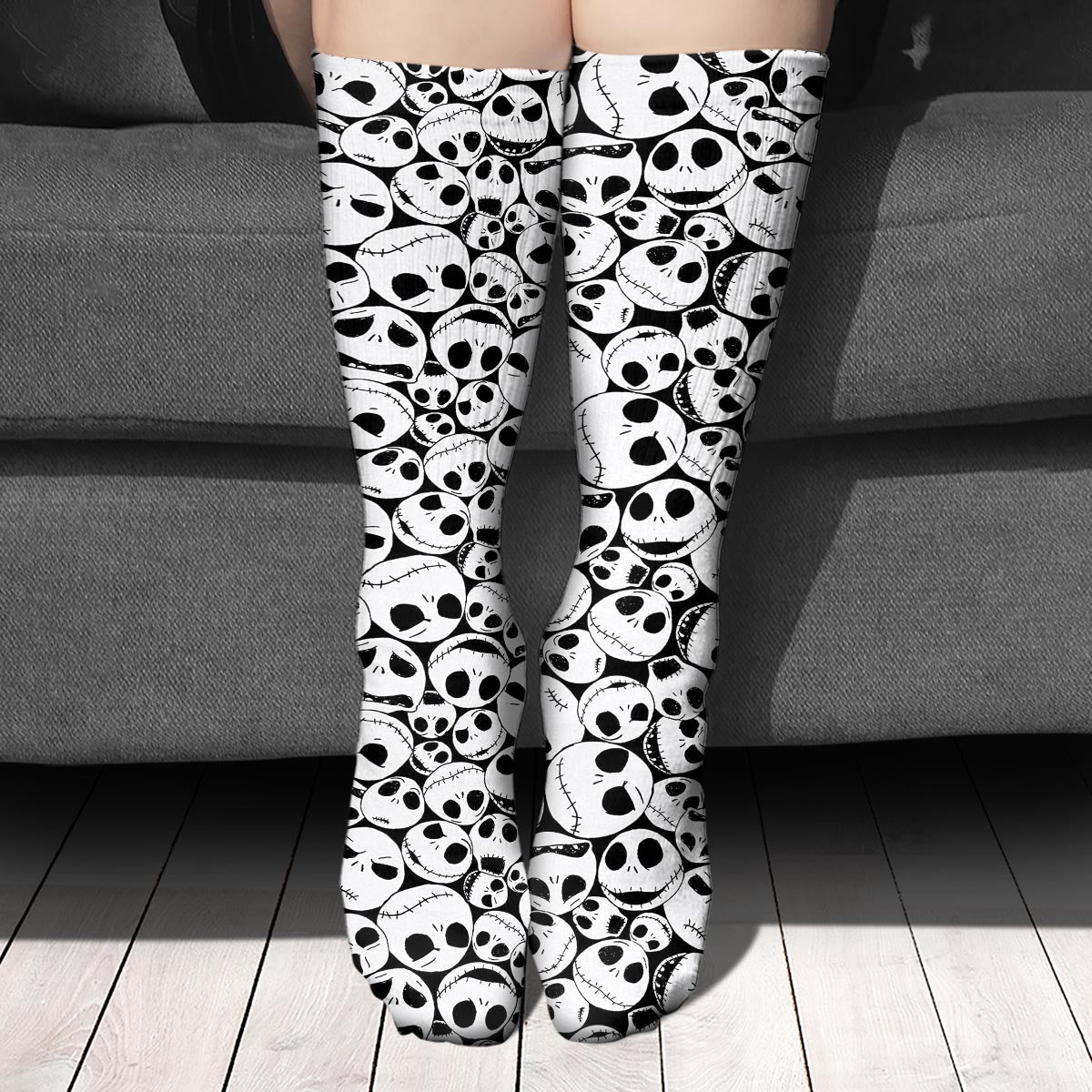 Personalized Nightmare Socks Custom Gift for Dad Unique Design Socks GradoCreations