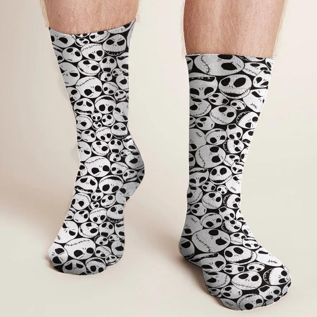 Personalized Nightmare Socks Custom Gift for Dad Unique Design Socks GradoCreations