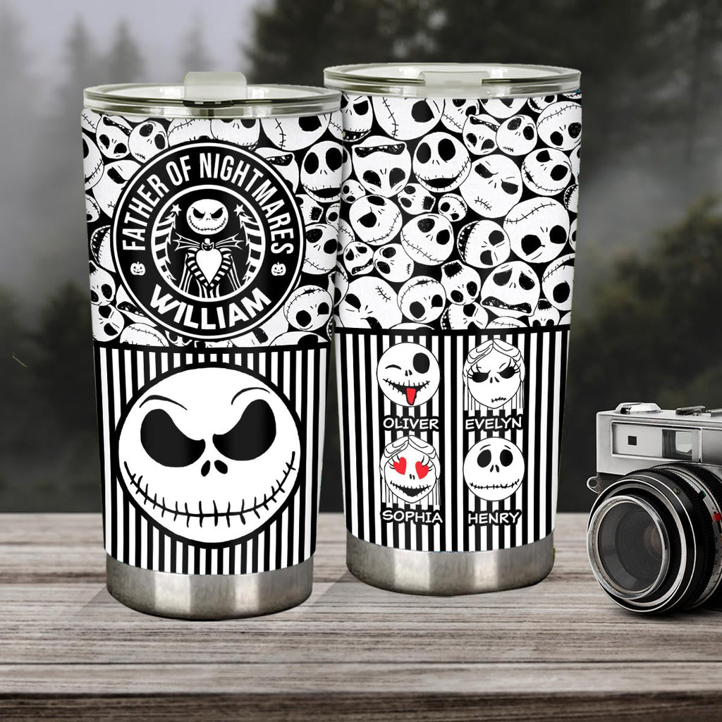 Personalized Nightmare Tumbler Custom Name Gift for Dad Tumbler GradoCreations