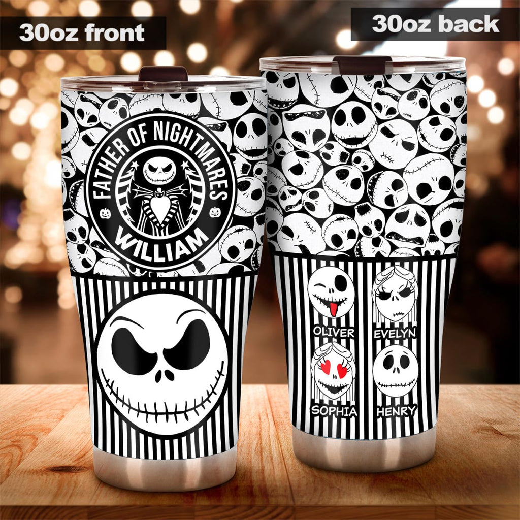 Personalized Nightmare Tumbler Custom Name Gift for Dad Tumbler GradoCreations