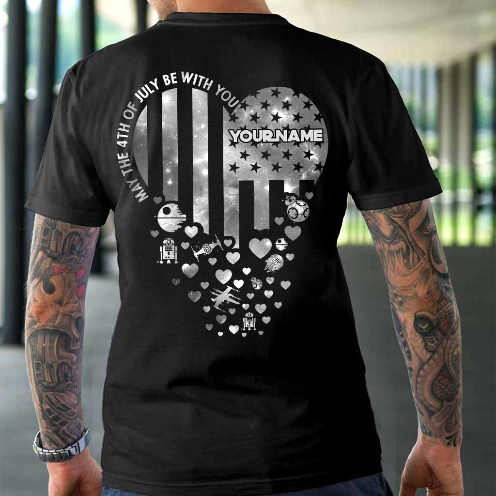 Personalized Independence Day T-Shirt & Hoodie Custom Name Star Wars Gift T-shirt & Hoodie GradoCreations