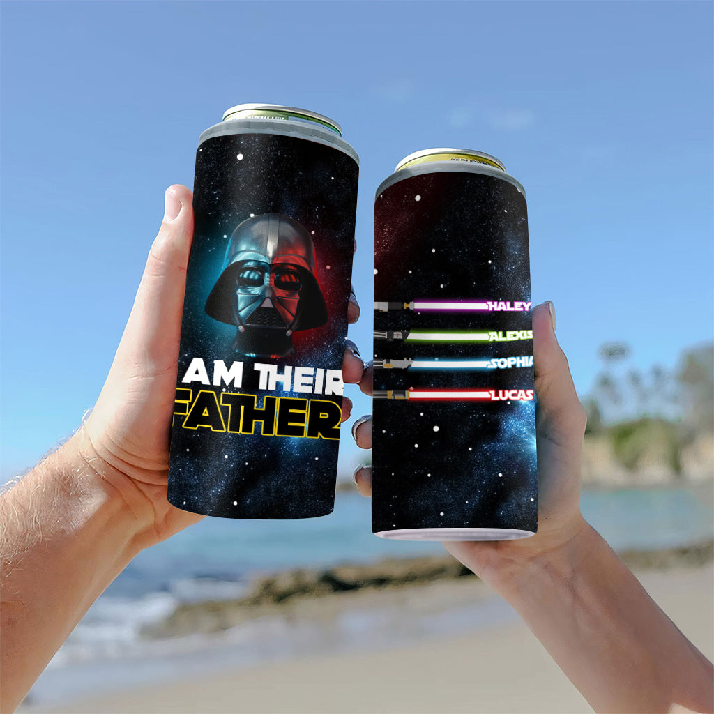 Personalized Star Wars Can Cooler Custom Name Gift for Dad Can Cooler GradoCreations