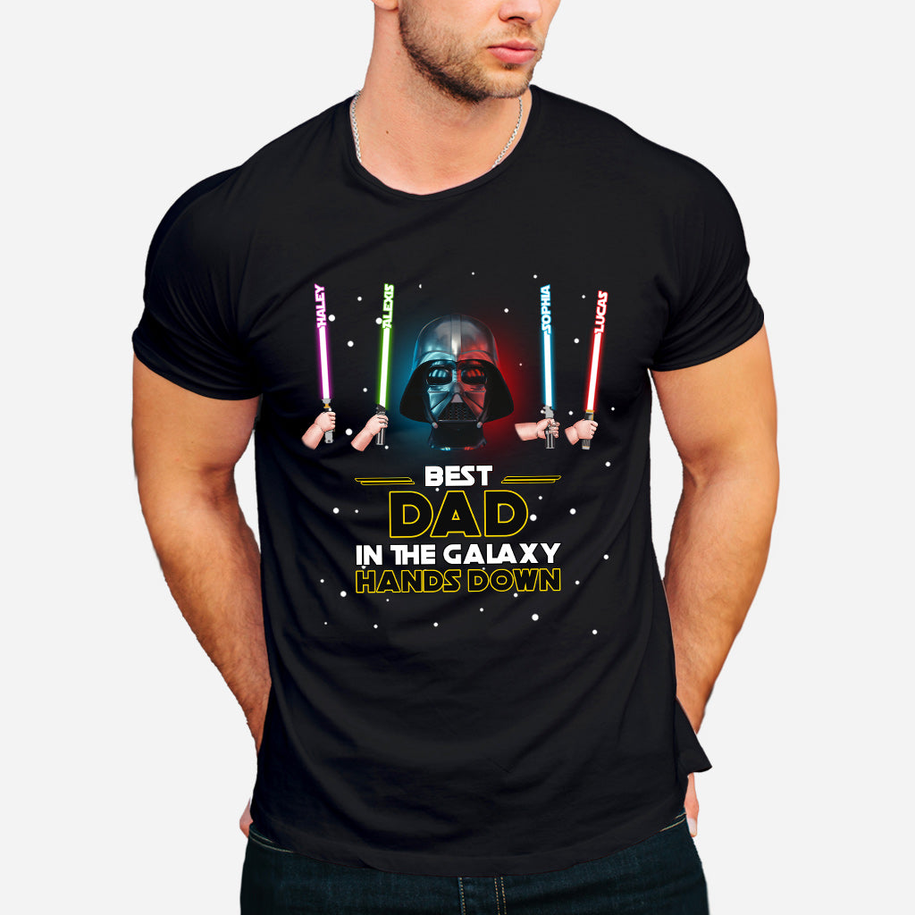 Personalized Best Dad in the Galaxy T-shirt & Hoodie Gift T-shirt & Hoodie GradoCreations