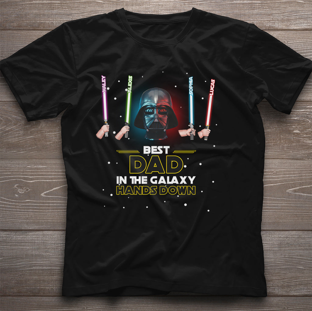 Personalized Best Dad in the Galaxy T-shirt & Hoodie Gift T-shirt & Hoodie GradoCreations