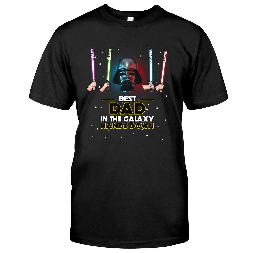 Personalized Best Dad in the Galaxy T-shirt & Hoodie Gift T-shirt & Hoodie GradoCreations