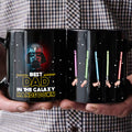 Personalized Best Dad In The Galaxy Mug Custom Names Gift Mug GradoCreations